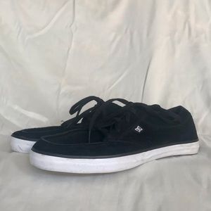 DC Black Low Rise Suede Skate Shoes